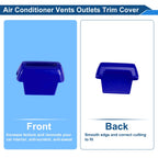 Set of 4 Air Condition Outlet Vent Trim Covers for Ford Bronco (2021–2024) Blue
