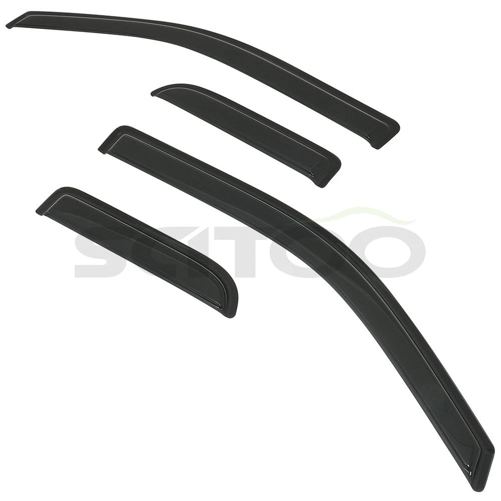 Sun/Rain Guard Tape-On Window Visors for Ford F-150 (2004–2014)