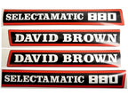 Bonnet Decal Set for David Brown 880 Selectamatic Tractor