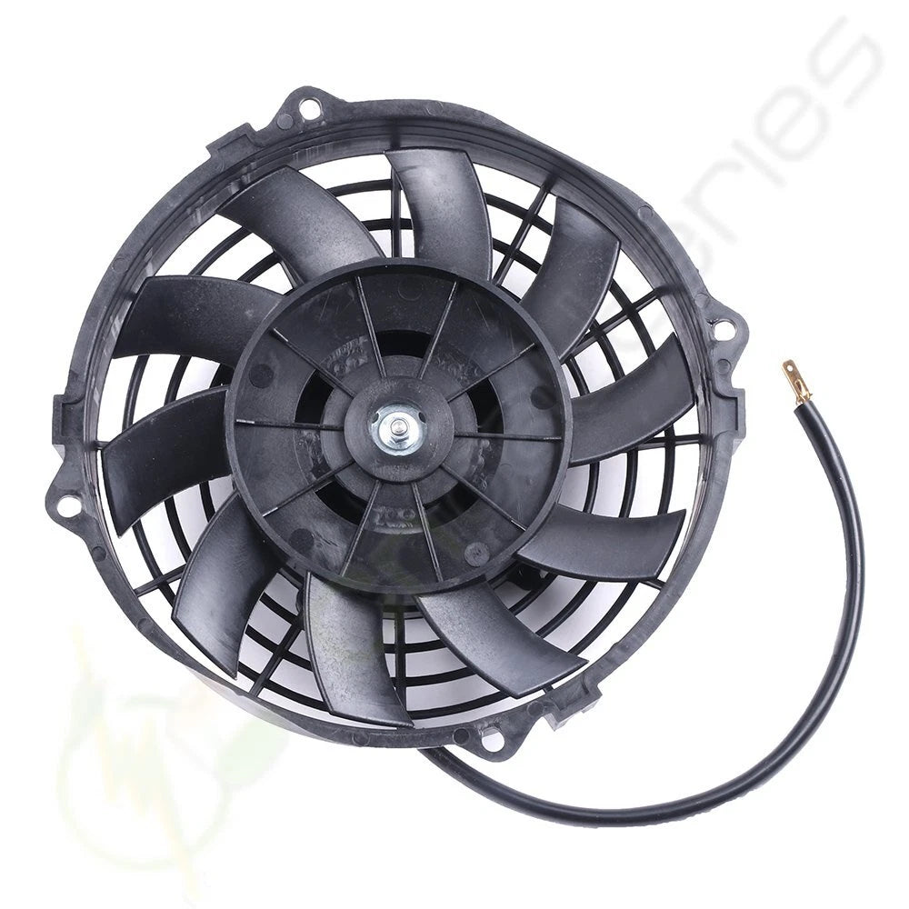 2X 7" Radiator Condenser Cooling Fan for Mustang Jeep Wrangler