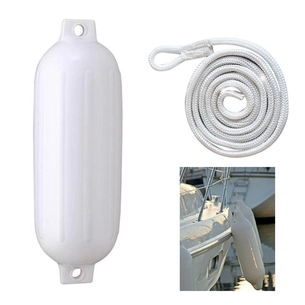 Inflatable Boat Fender 4.5x16in PVC Bumper for Kayaks Canoes