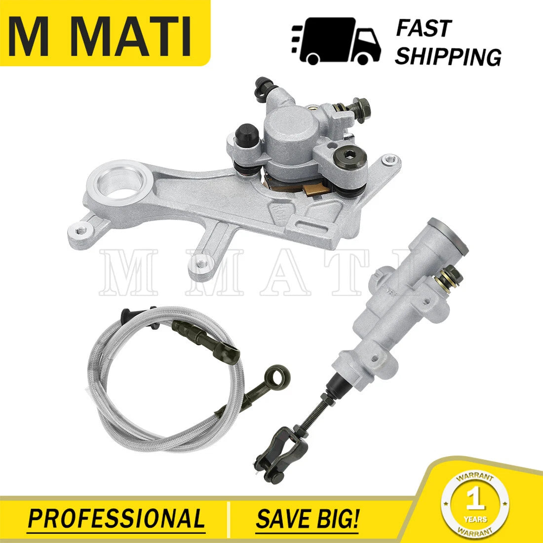 Rear Brake Master Cylinder & Caliper & Hose for Honda CRF250R (2004–2020)