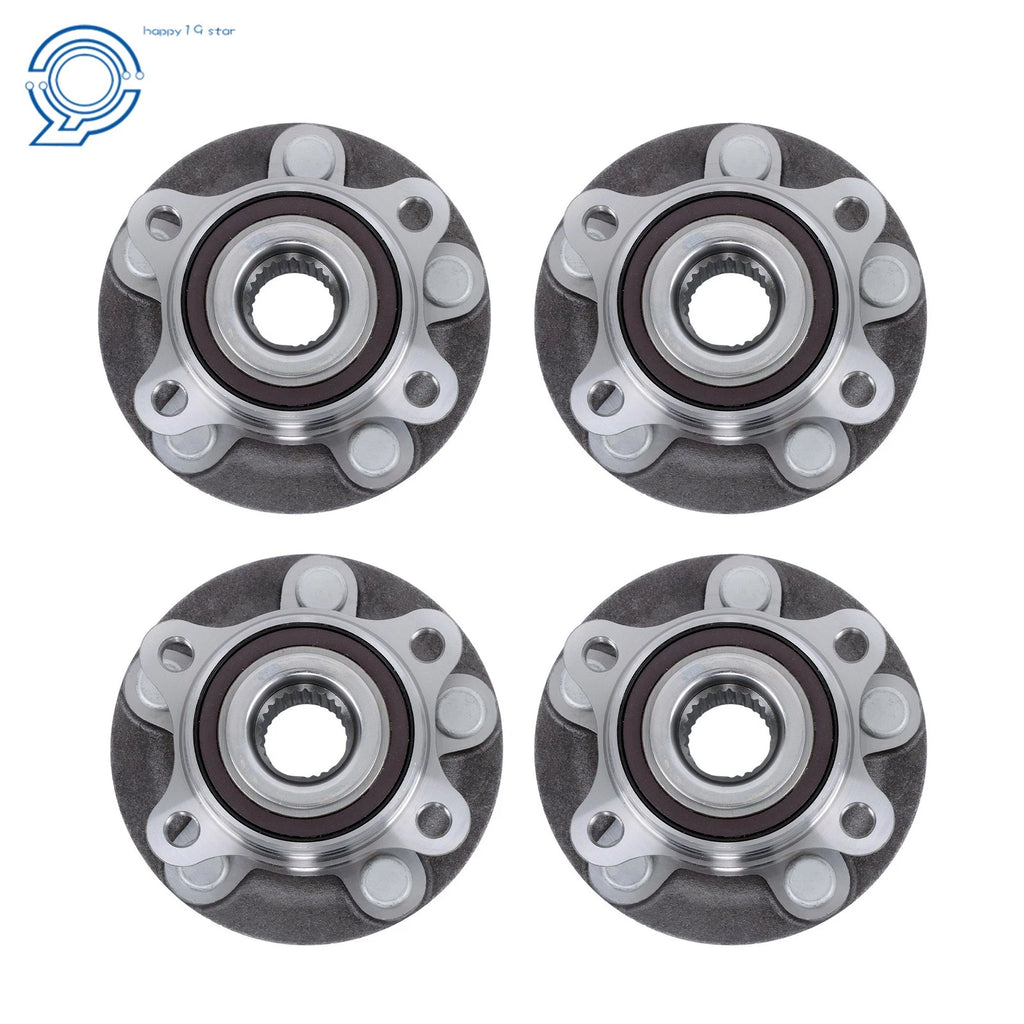 Set of 4 Wheel Bearing Hubs for Ford Fusion Lincoln MKZ (2013–2016)
