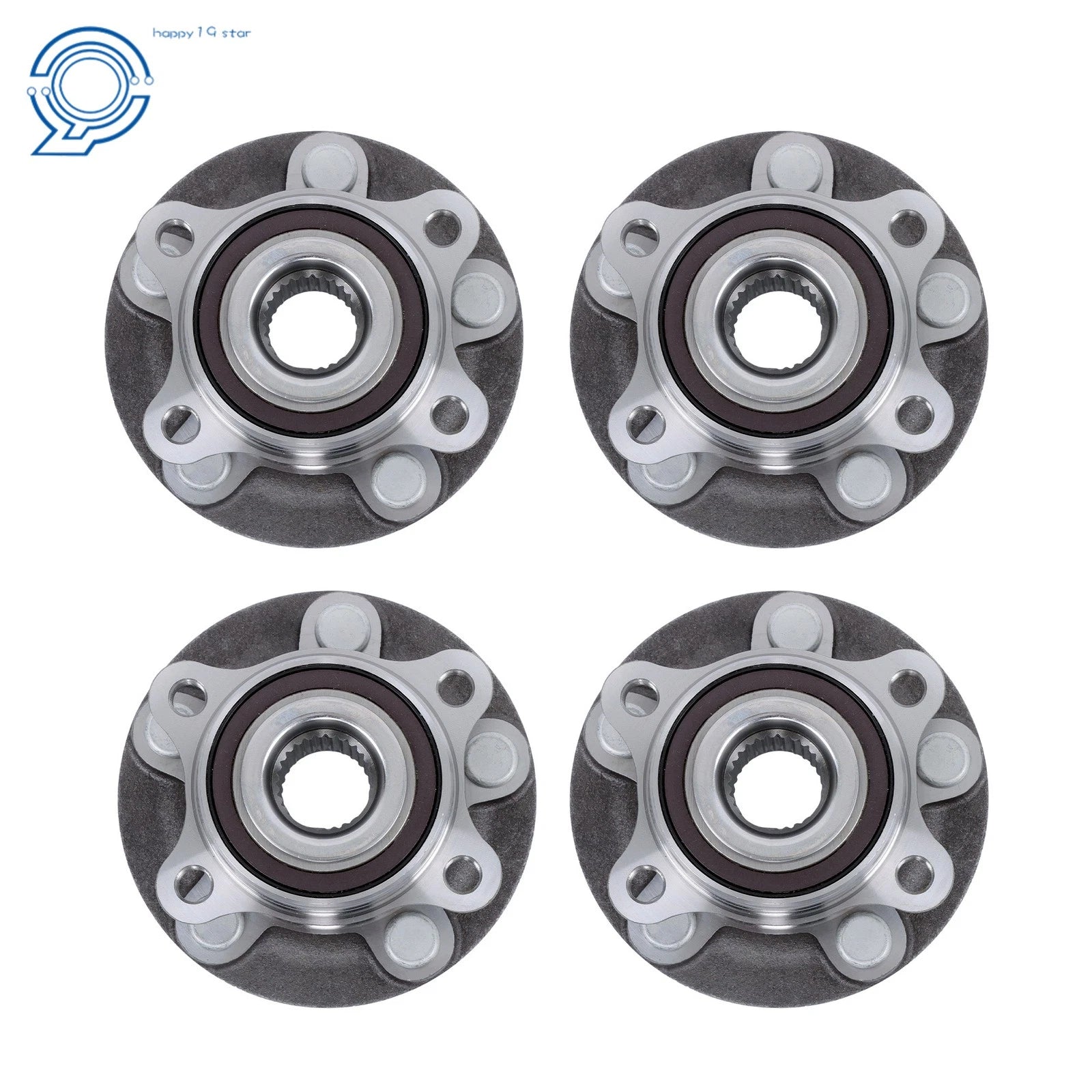 Set of 4 Wheel Bearing Hubs for Ford Fusion Lincoln MKZ (2013–2016)