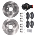 Front Brake Rotors + Ceramic Brake Pads for Hyundai Elantra (2017–2020)