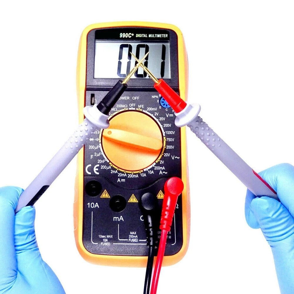 Flexible PVC Test Leads with Copper Alloy Clips for Automotive Use