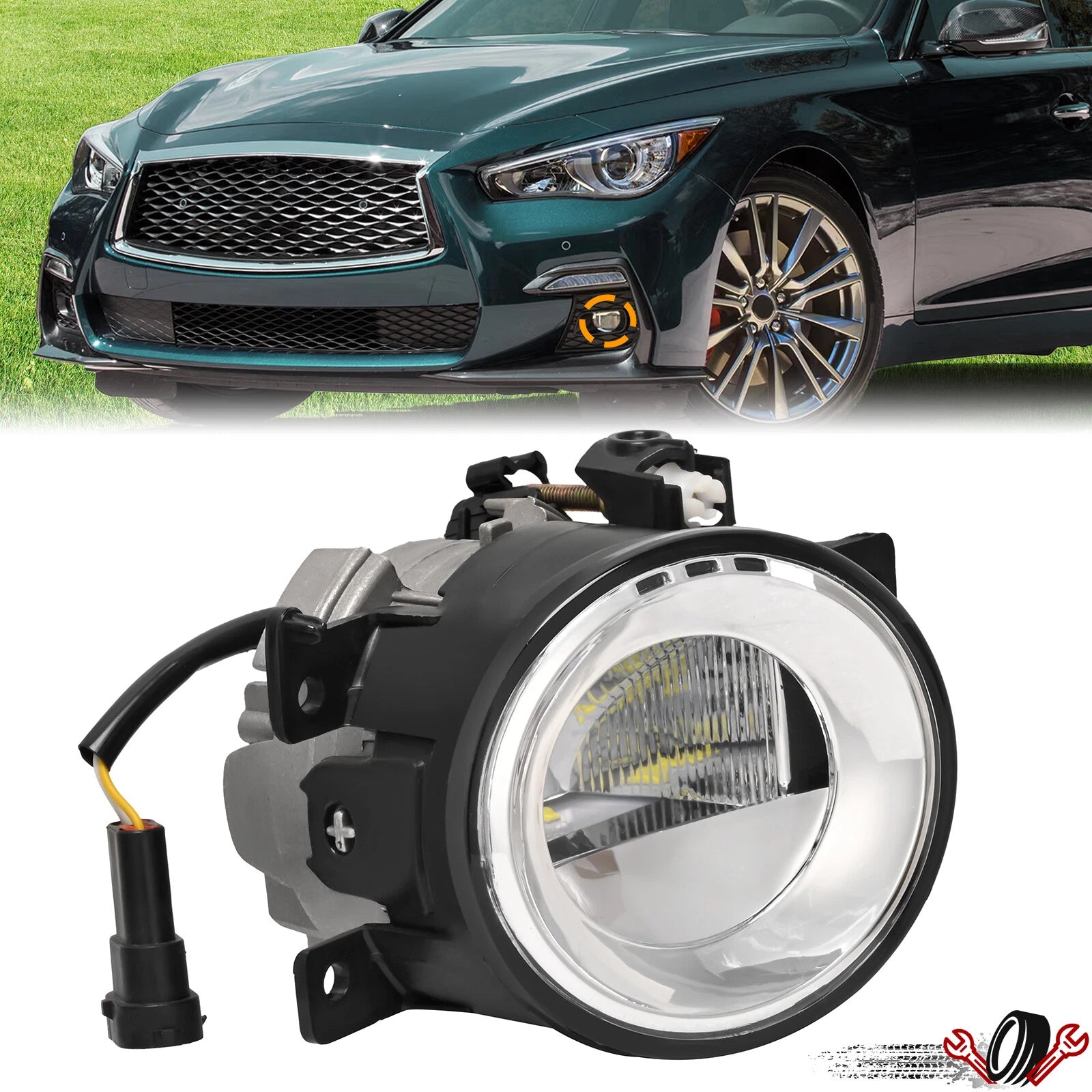 LED Fog Light Lamp for Infiniti Q50 QX60 (2014–2020)