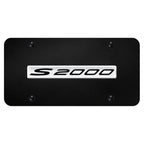 Chrome Name on Black License Plate - Officially Licensed for Honda S2000
