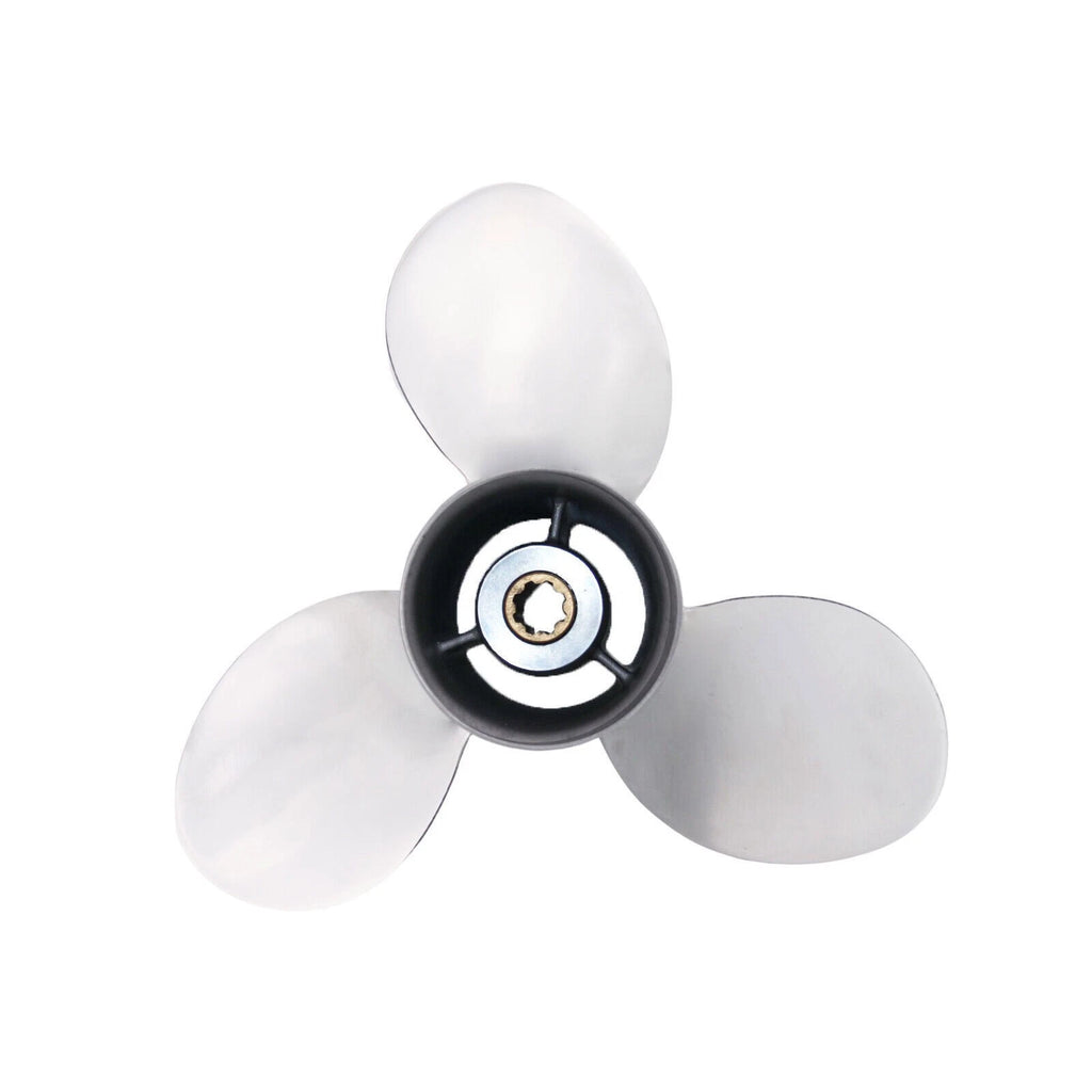 Stainless Steel Propeller 9.25x11 for Yamaha 9.9-20HP, Honda BF 8-20HP (2X)
