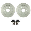 Bosch QuietCast Rear Rotor & Ceramic Disc Brake Pad Kit for Silverado 1500, Yukon (2014–2019)