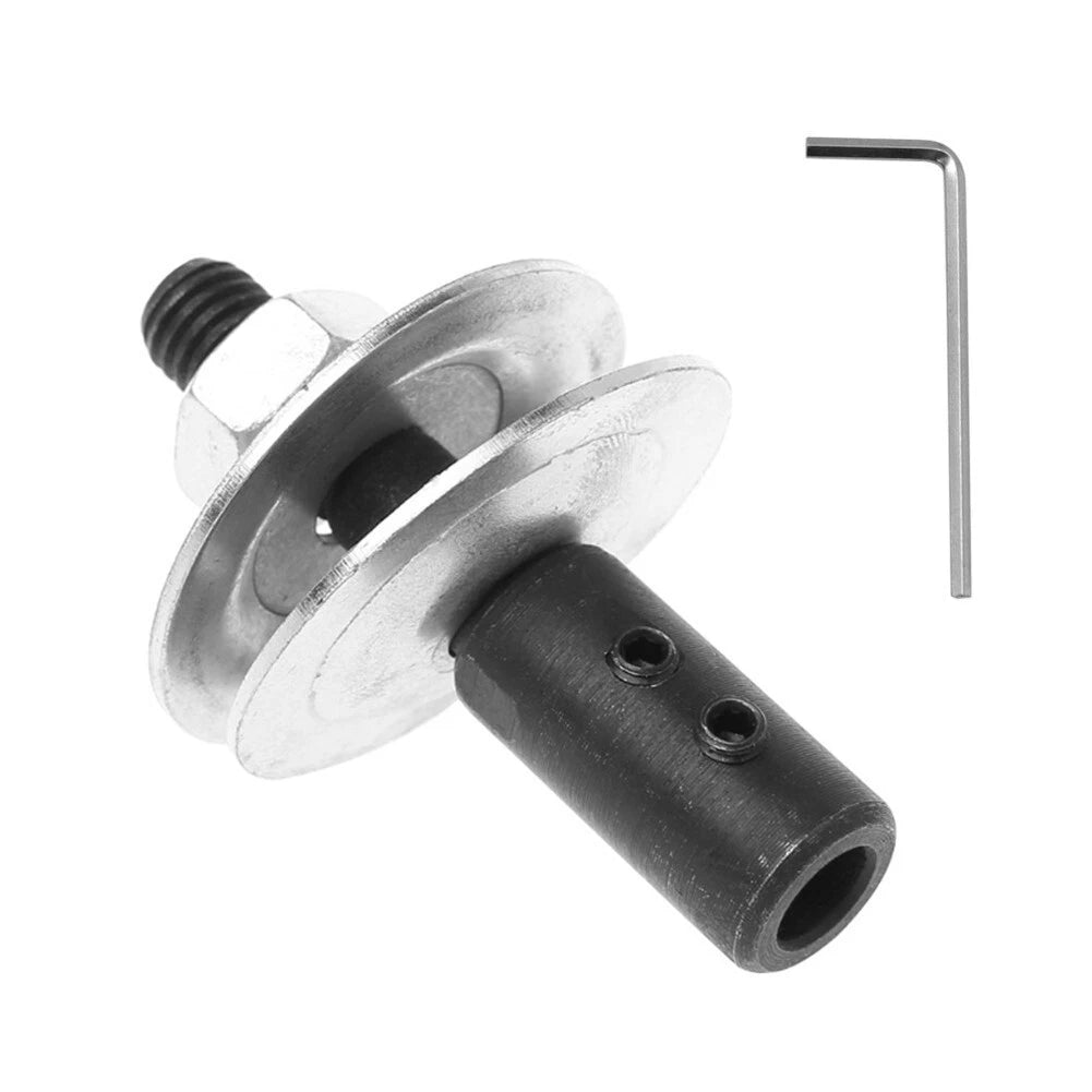 Spindle Adapter Motor 8x12x62mm for Grinding Polishing (Black/Silver)
