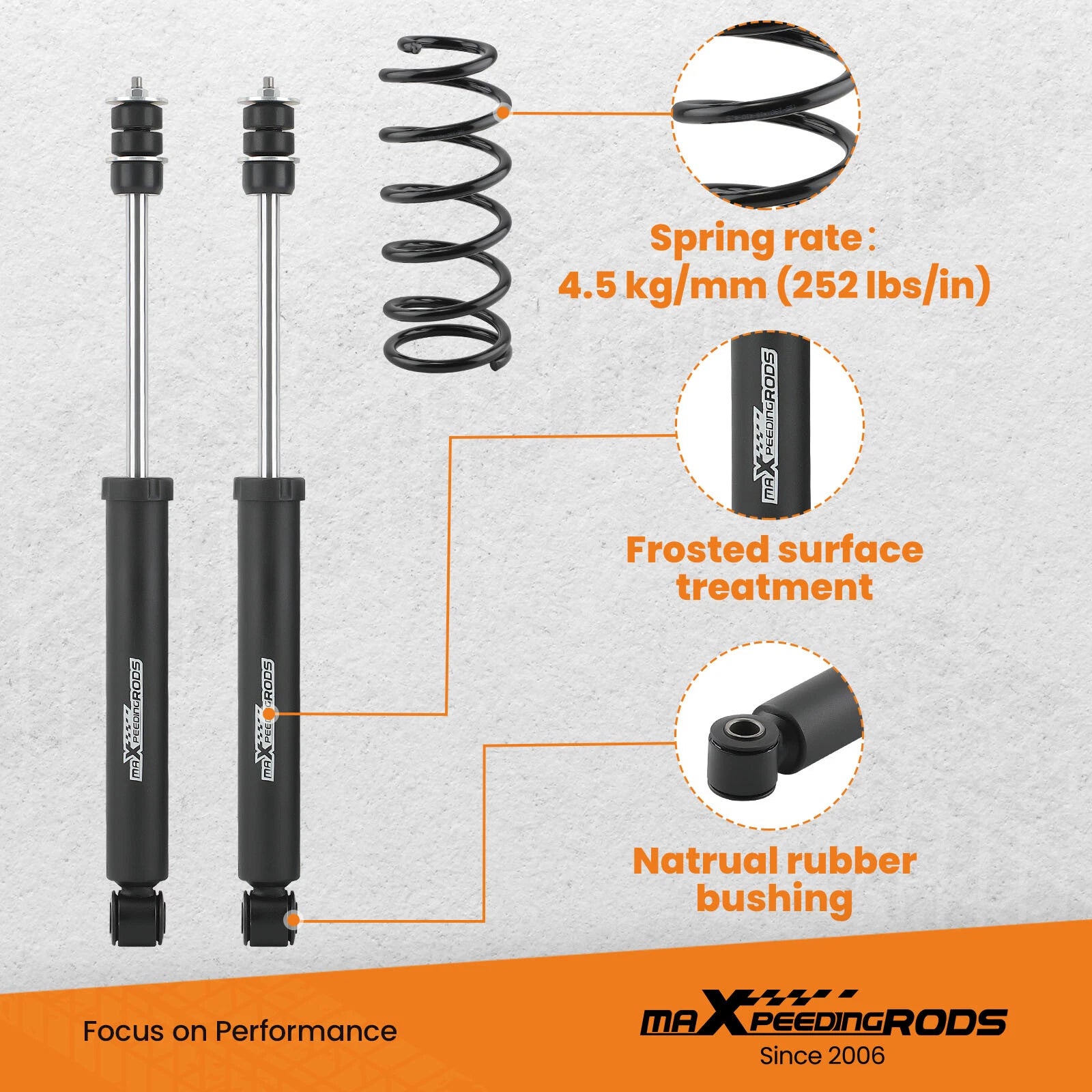 3" Lift Kit Struts & Shocks for Toyota 4Runner FJ Cruiser (2003–2014)