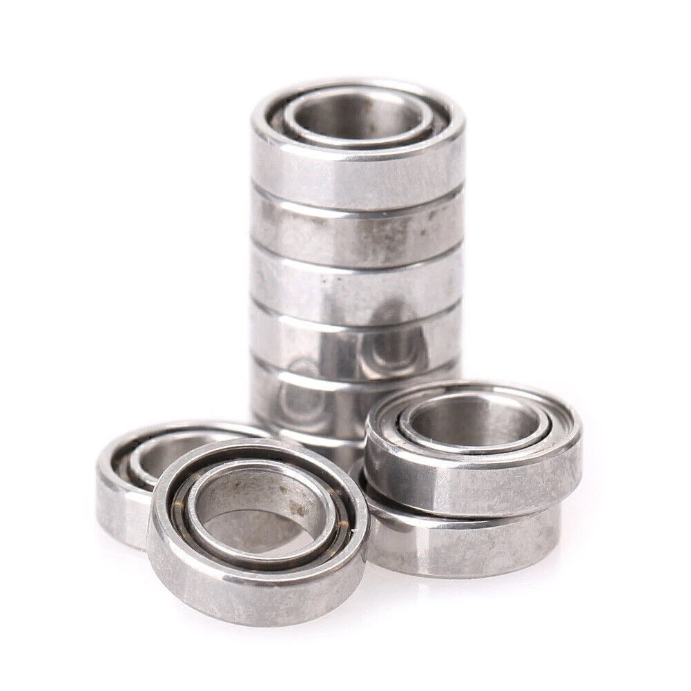 Set of 10 MR74z 4x7x2mm Open Miniature Bearings for Mini Hand Spinner