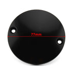 2-Hole Black Domed Points Cover for Harley Softail Bigtwin