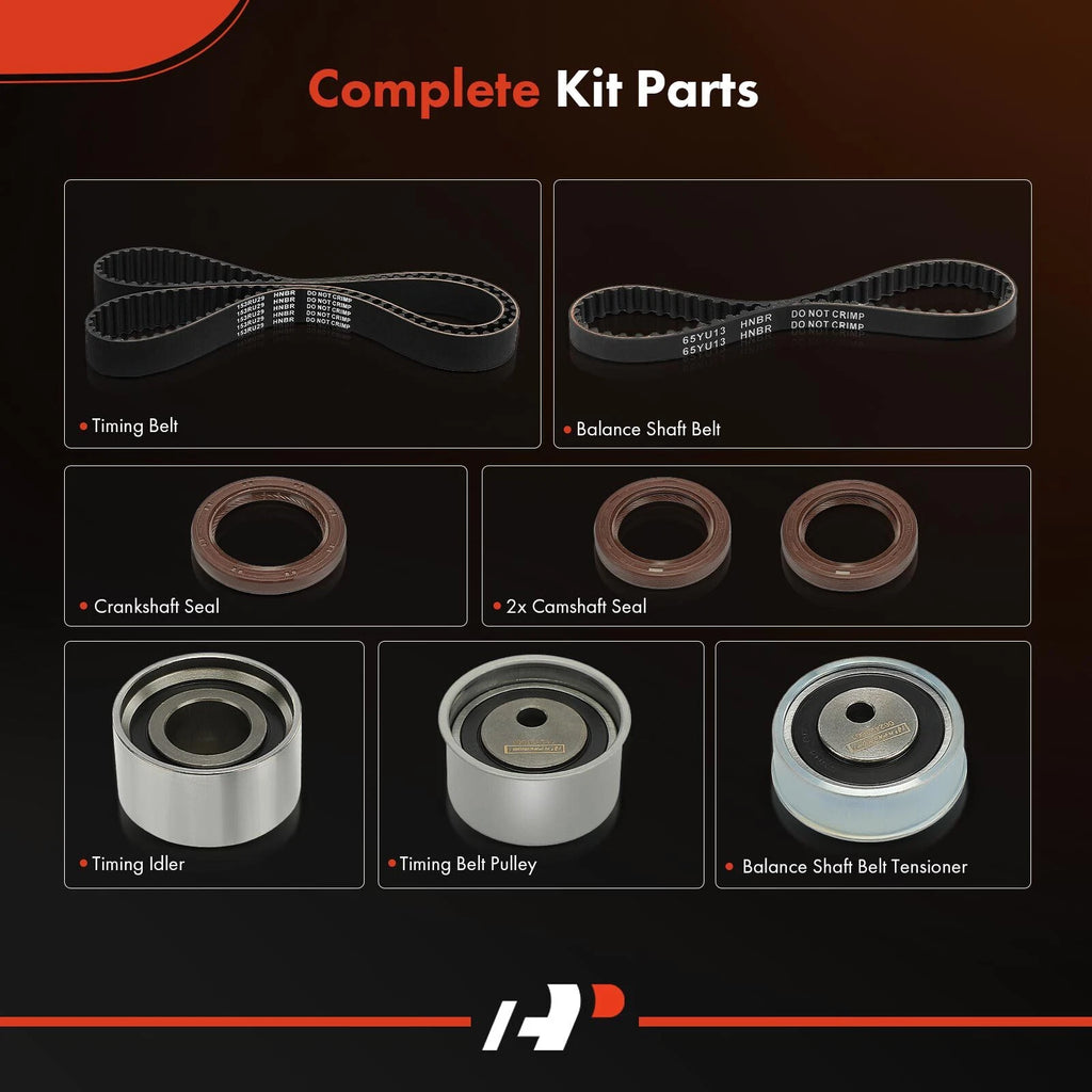 8x Timing Belt Kit for Mitsubishi Lancer (2003-2005) Eclipse (1995-1999)