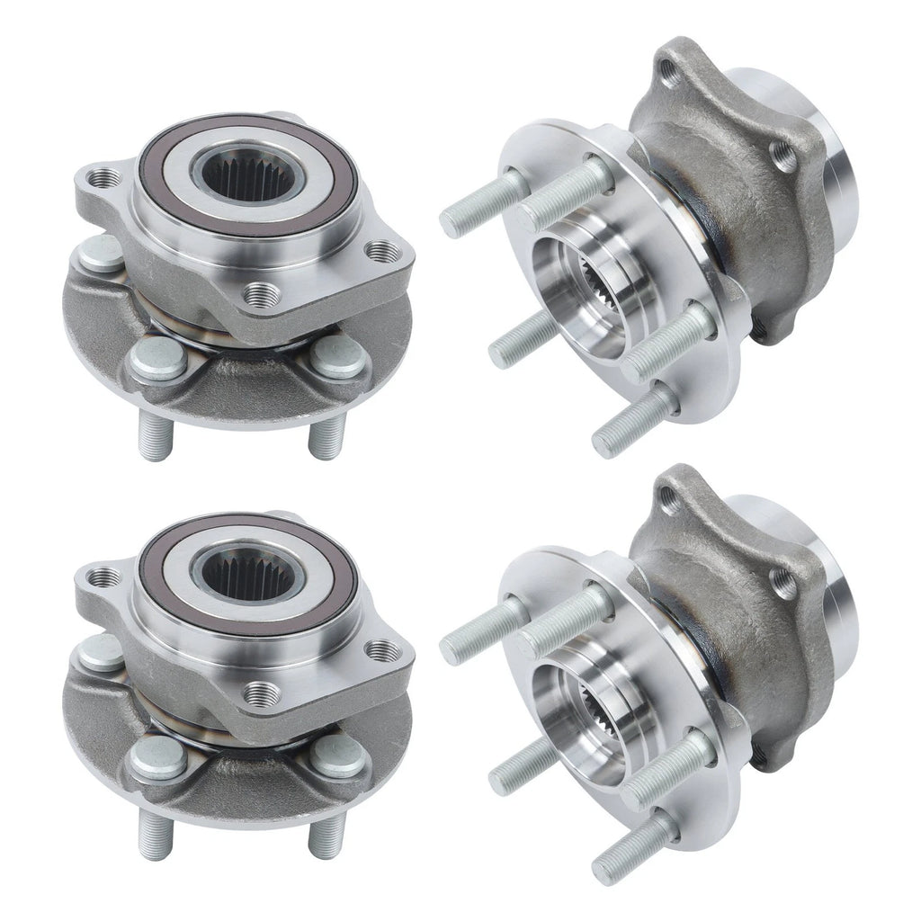 Set of 2 Front Rear Wheel Hub Bearing Assemblies for Subaru Outback (2010â2014)