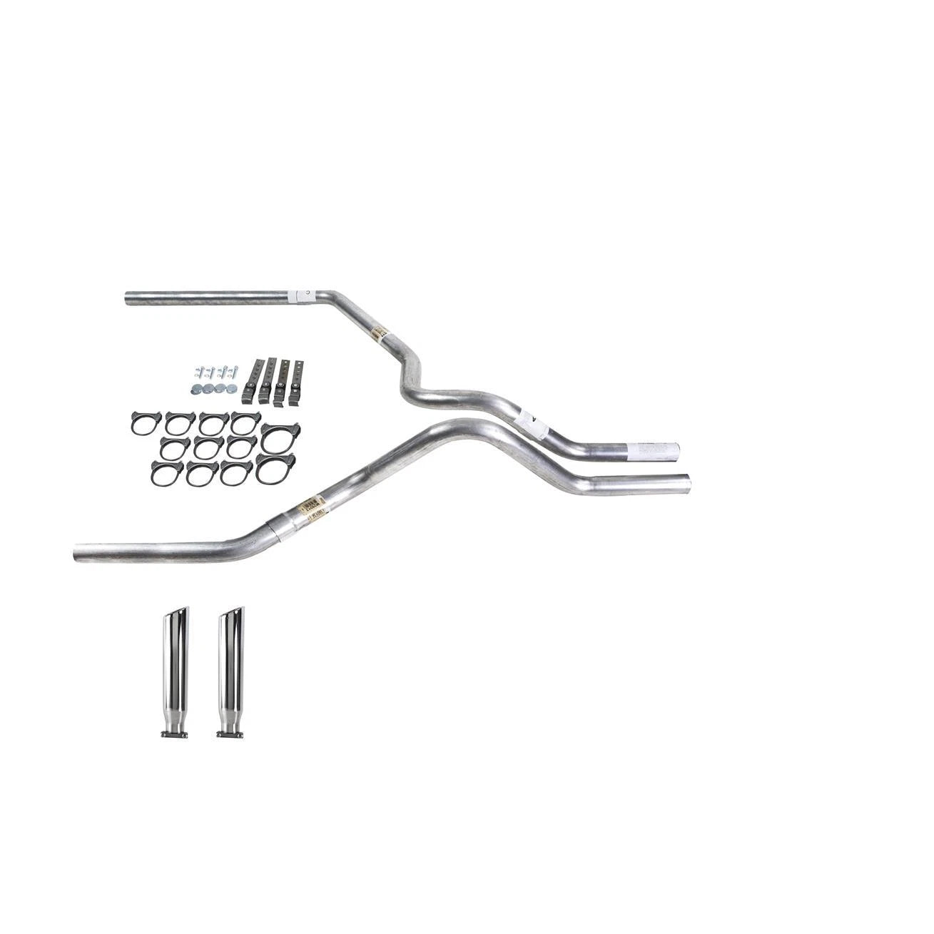 Dual Exhaust Pipe 2.5" for Ram 1500 2500 3500 (2009–2013) No Muffler RC Tip