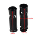 1 Pair of Chrome Handlebar 1" Hand Grips for Harley Touring Softail Dyna