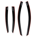Set of 4 Wind Deflectors Rain Guards for Chevy Cruze (2011–2015) Black