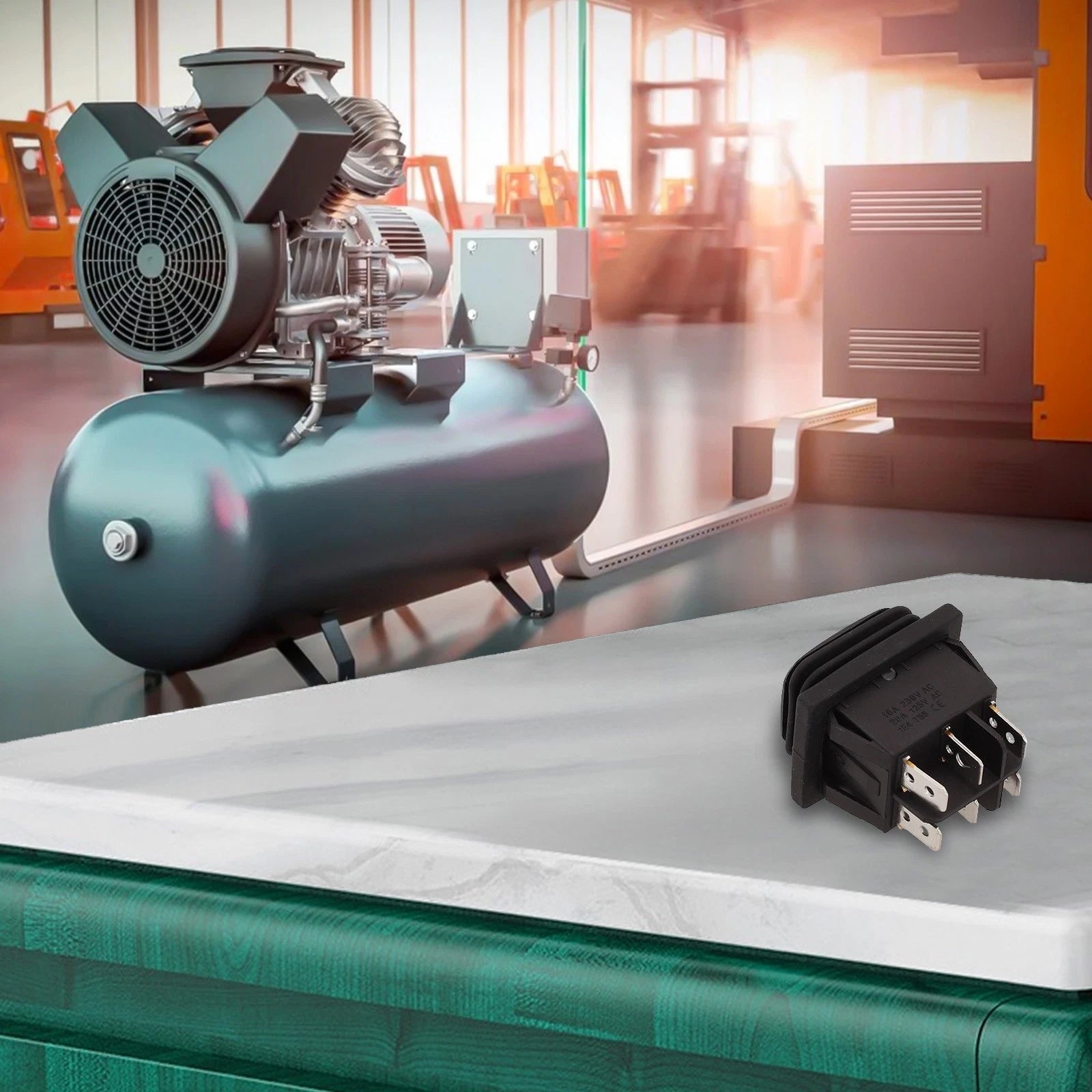 Waterproof Linear Actuator Switch with Momentary Polarity Reverse Function for