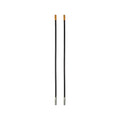 Set of 2 22 Inch Black Flexible Blade Guides with Hardware