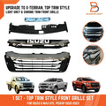 Light Grey Chrome Front Grille Upgrade for Isuzu D-Max Ute (2020-2023)
