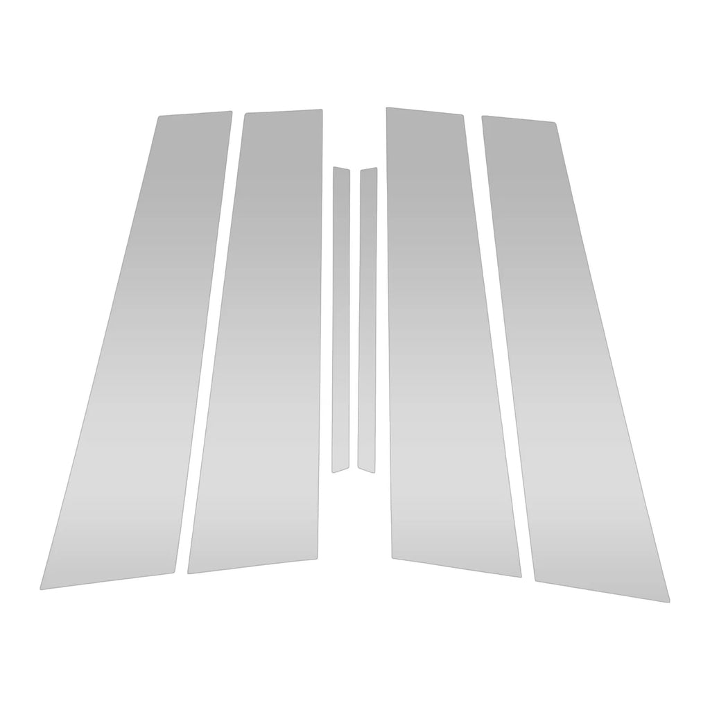 6 Pcs Pillar Window Trim for Chevy Malibu (2013–2015) Silver Tone