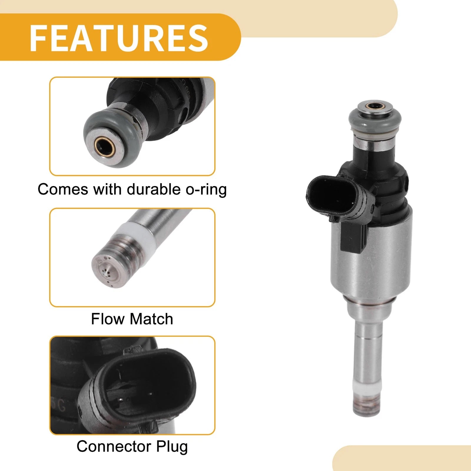 Fuel Injector No.06J906036G/0261500080 for Audi A3 (2008–2013)