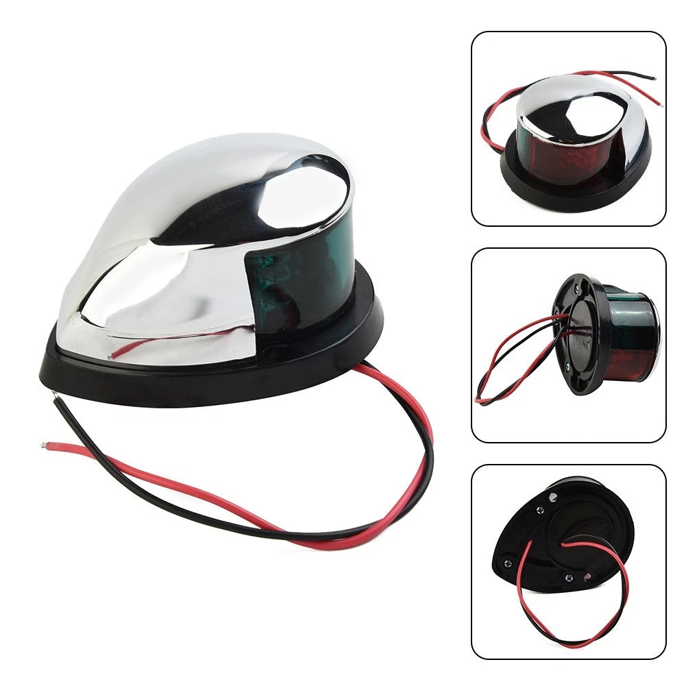 LED Navigation Sailing Light for Marine Boat (Chrome Housing)