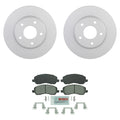 Set of 4 Bosch Front Rotors & Blue Ceramic Disc Brake Pads for Caliber Lancer (2007–2016)