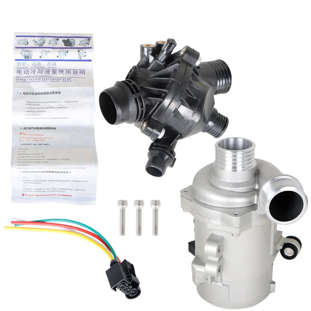 Water Pump with Thermostat for BMW 128i 325i 328i 528i 530i X3 (2008–2013)