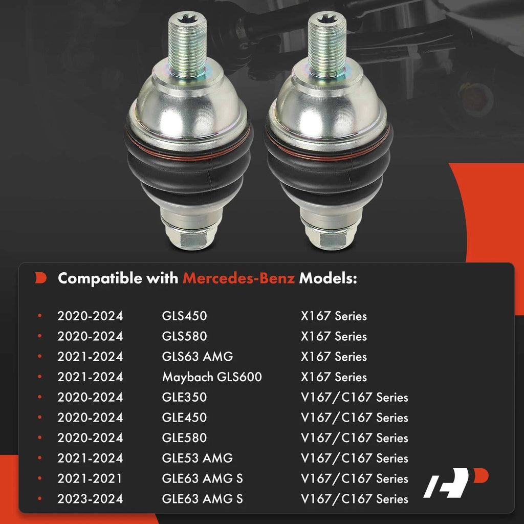 2X Front Lower Ball Joint for Mercedes-Benz GLE350 (2020–2024)