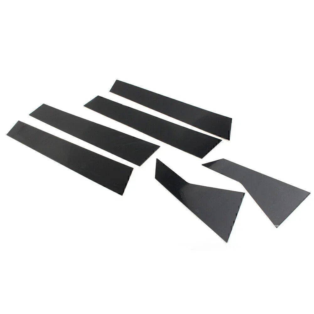 6 Pcs Door Trim Cover Kit Black Pillar Posts for Honda Civic (2016-2020)