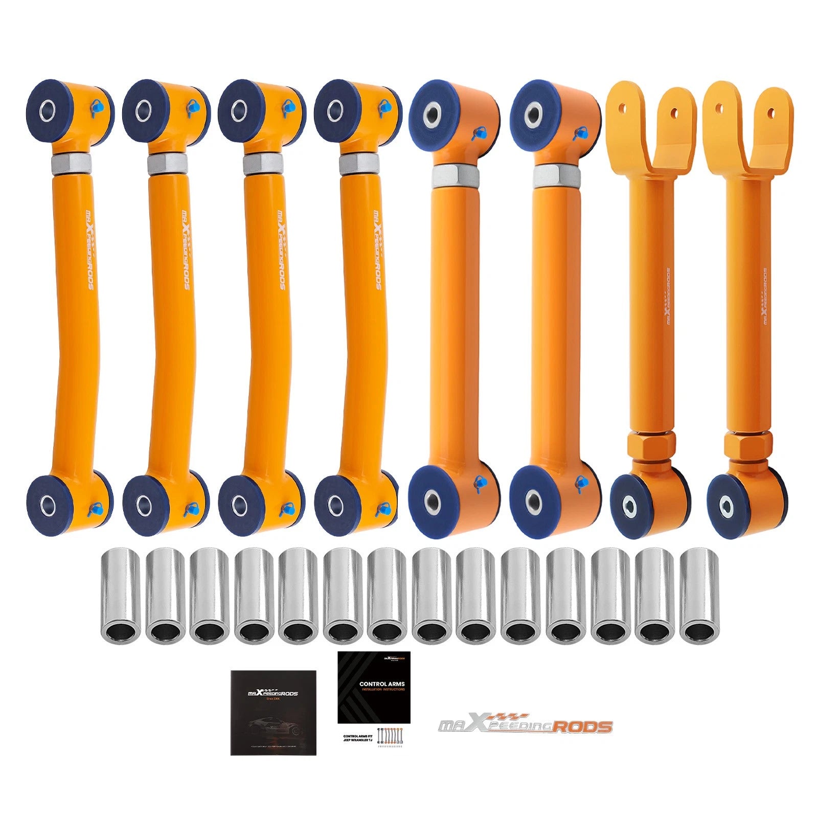 Complete Control Arms for Jeep Wrangler TJ (1997–2006) Grand Cherokee ZJ (0-8" Lift)