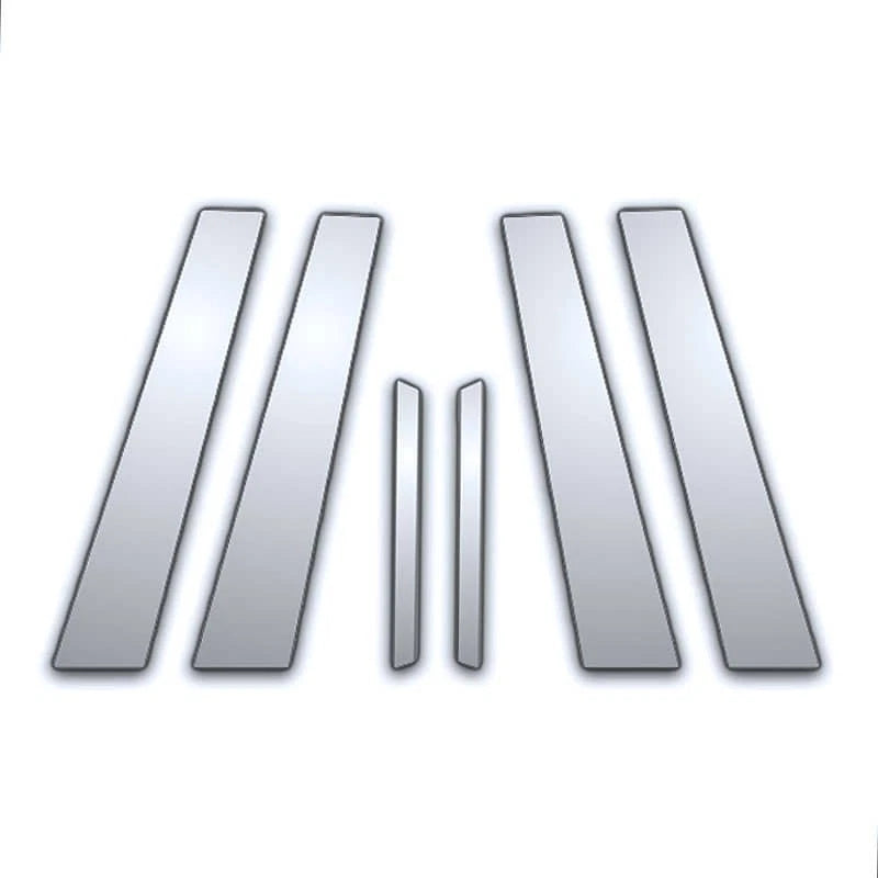 6Pc Chrome Pillar Post Covers for Ford Fusion (2010–2012)