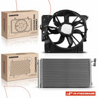 A/C Condenser & Cooling Fan Assembly Kit for BMW 135i, 335i (2008–2013)