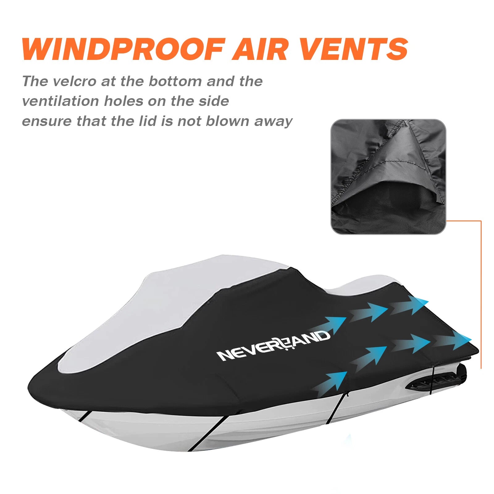 Jet Ski Cover for Yamaha Sea-Doo Kawasaki (120''–135'')