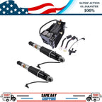 2X Rear Suspension Shock + Air Compressor Pump for Escalade Suburban Yukon Tahoe (2002–2014)