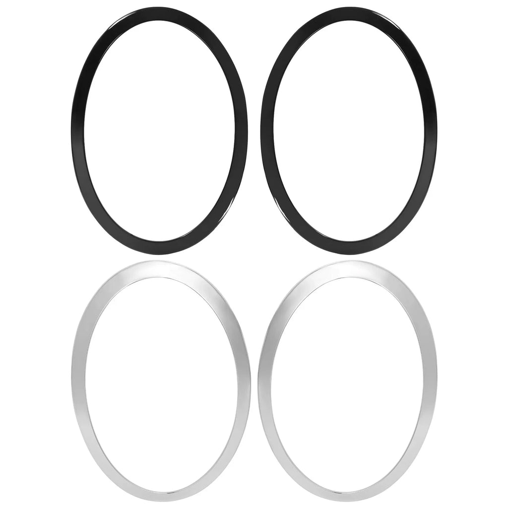 Black Chrome Headlight Ring Bezel Trim for Mini Cooper S (2014–2021)