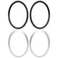 Black Chrome Headlight Ring Bezel Trim for Mini Cooper S (2014–2021)