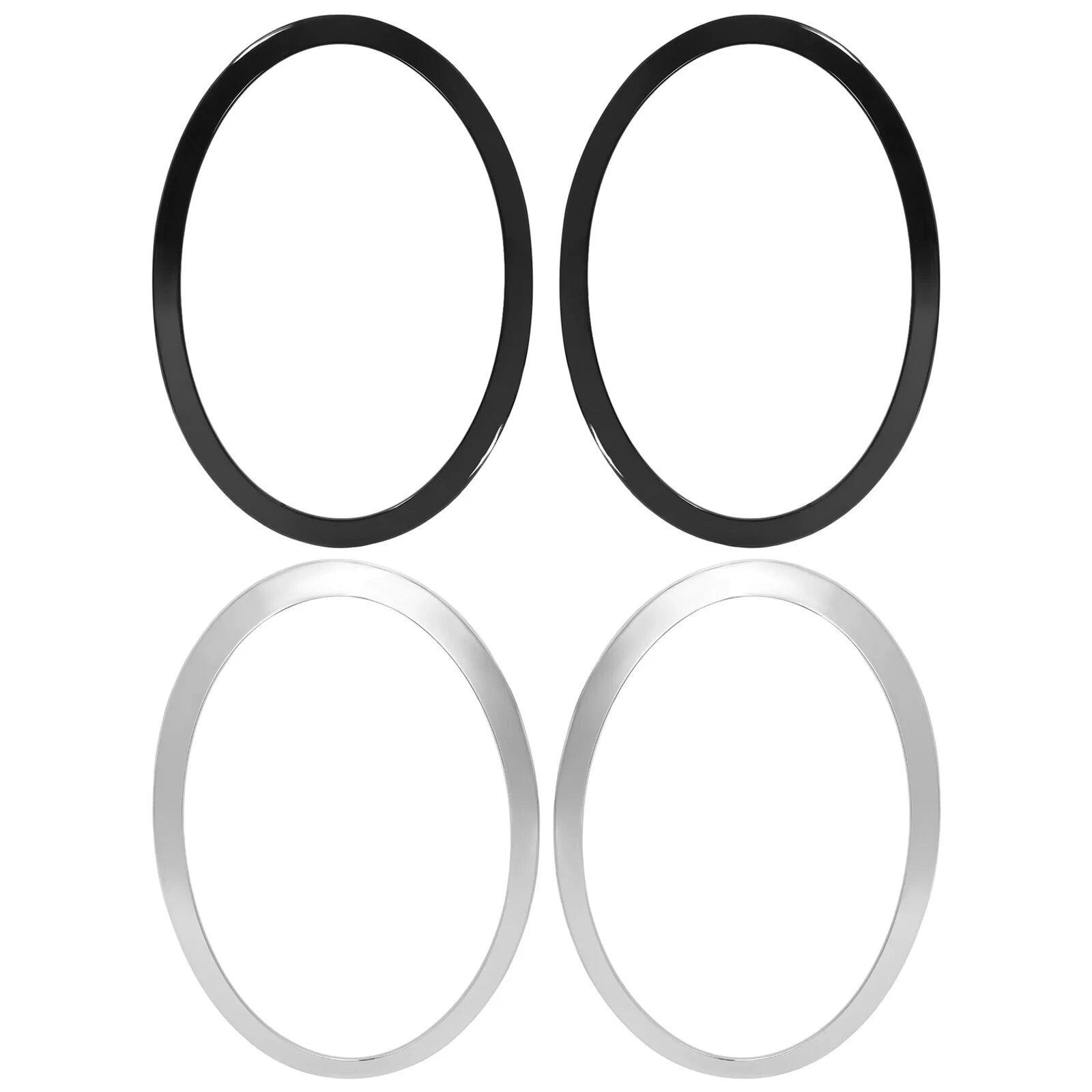 Black Chrome Headlight Ring Bezel Trim for Mini Cooper S (2014–2021)