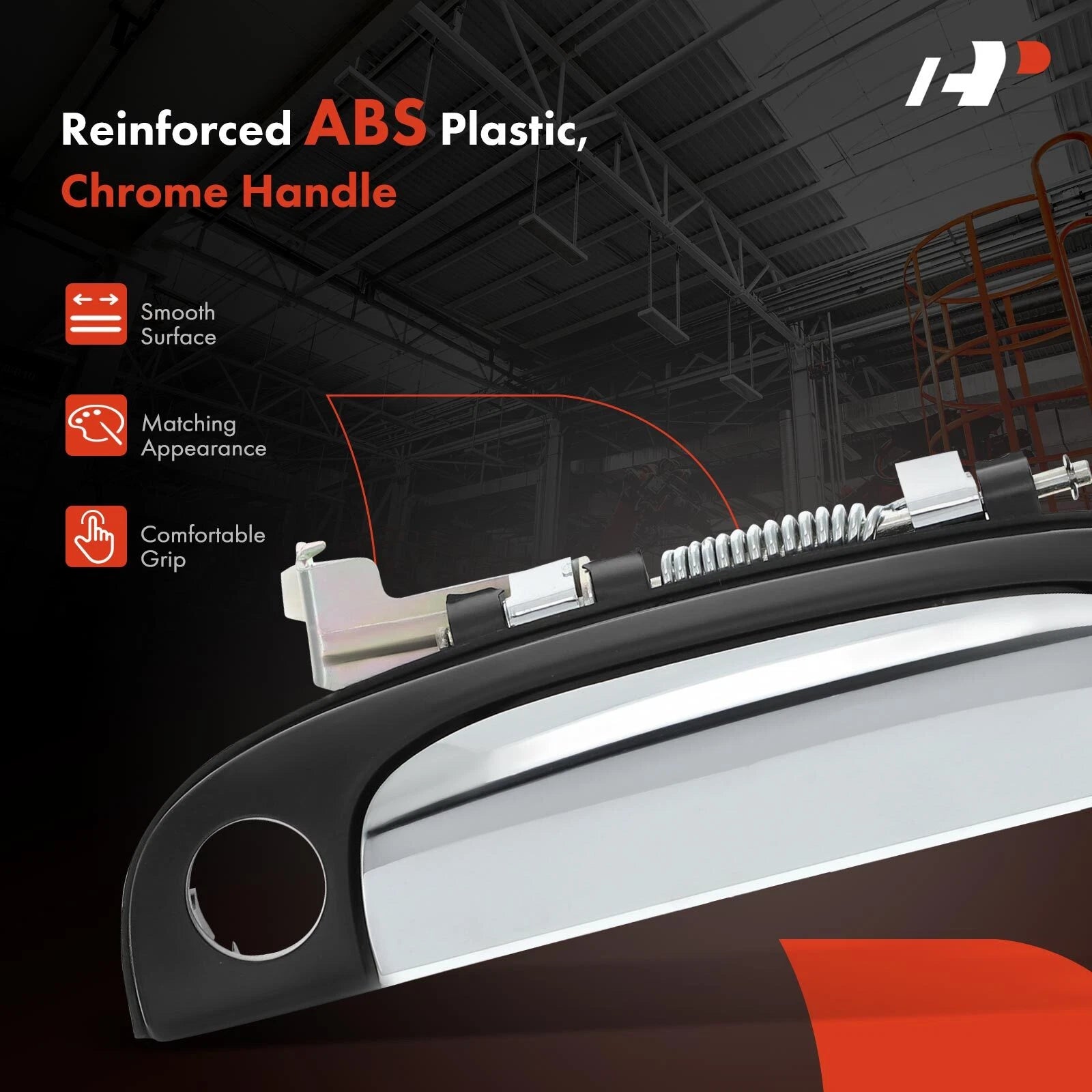 Front Right Exterior Door Handle for Kia Rio (2006-2011)