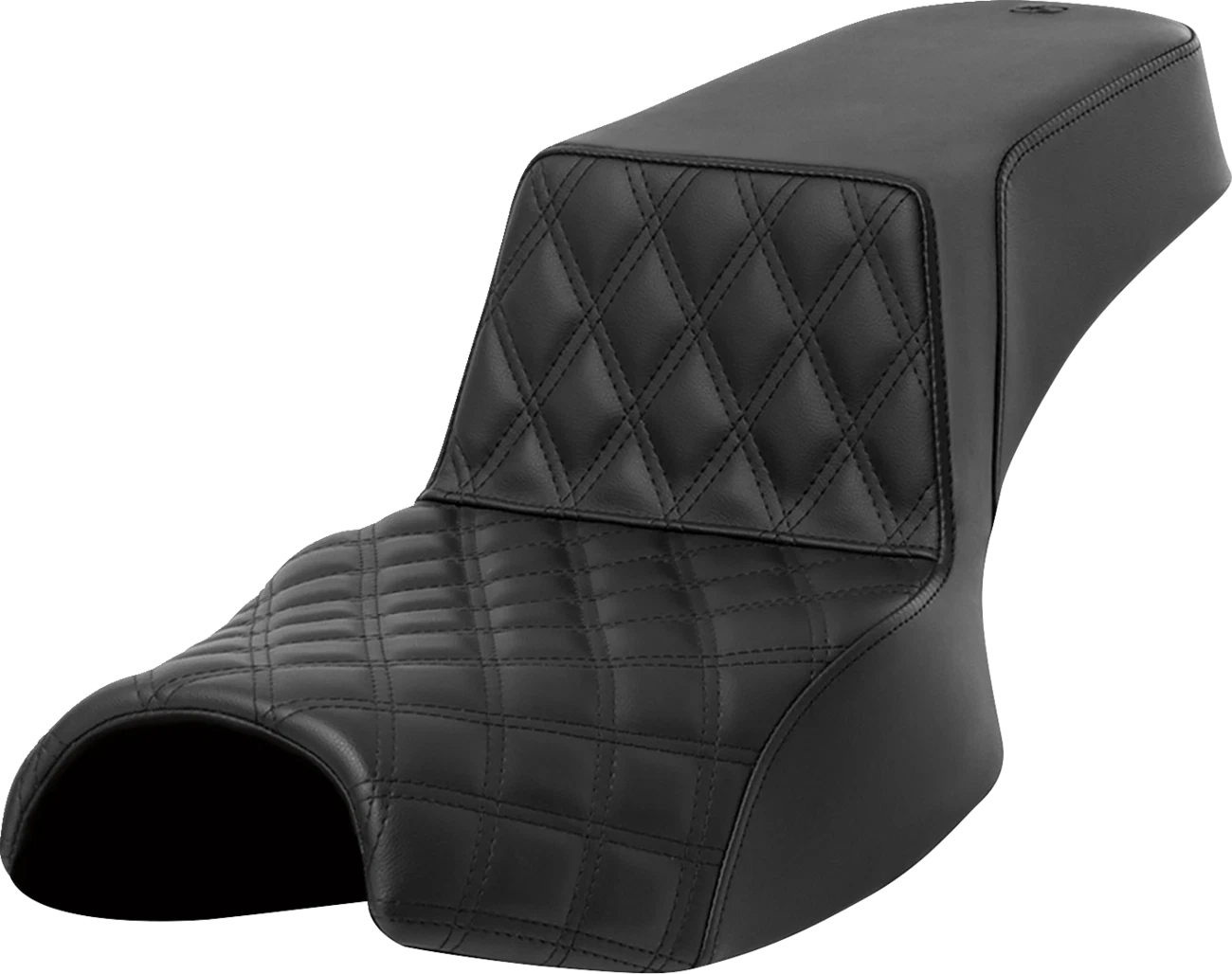 SADDLEMEN Step-Up Seat for Challenger (Extended Reach, Lattice Stitch)