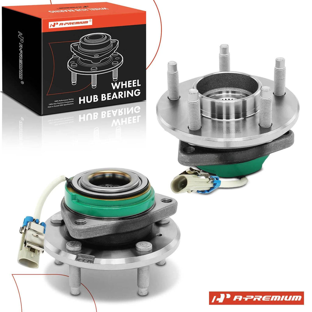 Front Wheel Hub & Bearing Assembly w/ABS Sensor for Chevy (2-Piece) (2011–2016)