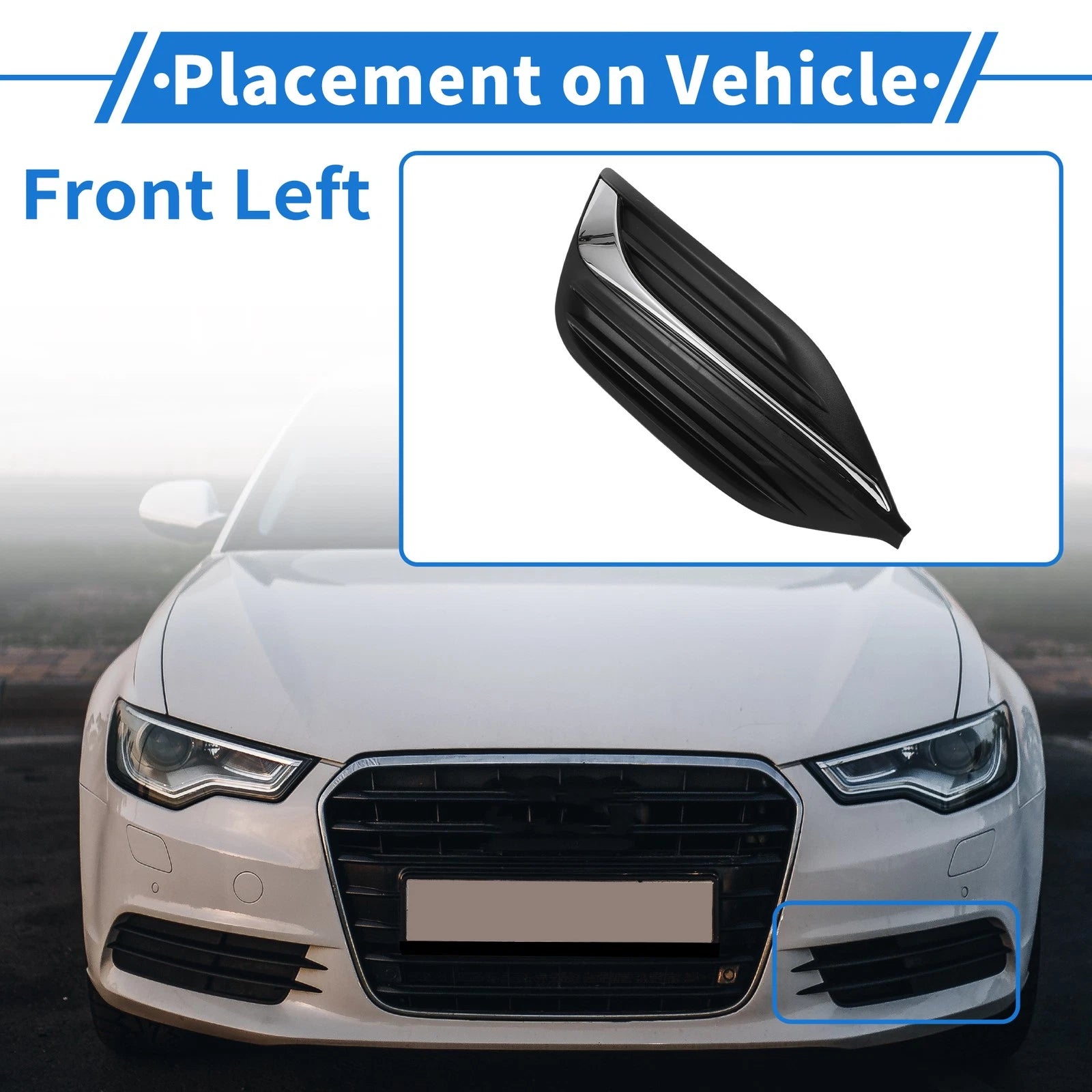 1 Pc Fog Light Grill for Buick Regal (2017–2019) No.13491337