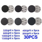 Set of 10 Sandpaper Sheets Wet/Dry for (320-1500 Grit)