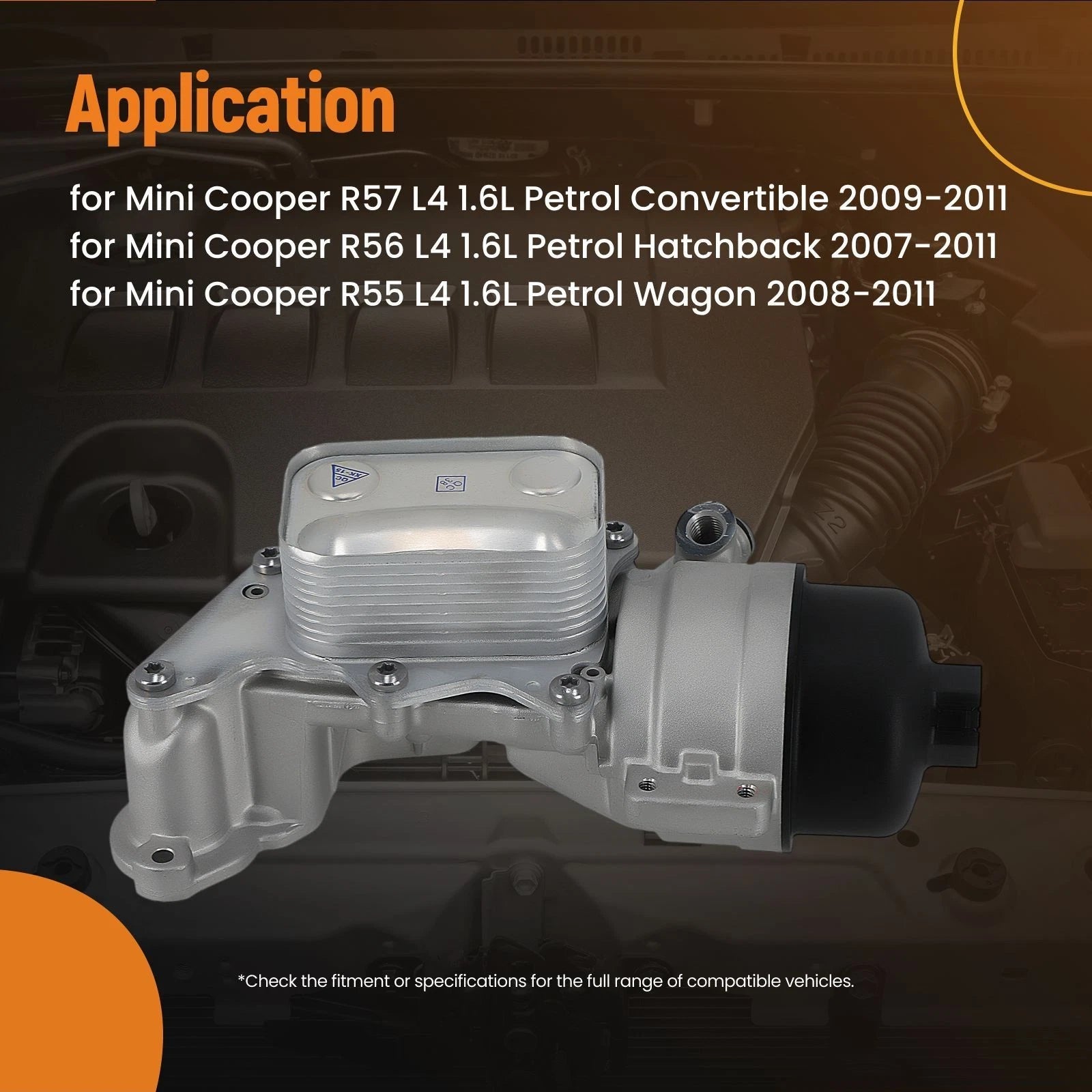 Oil Cooler Assembly for Mini Cooper R56 R57 (2007-2011)
