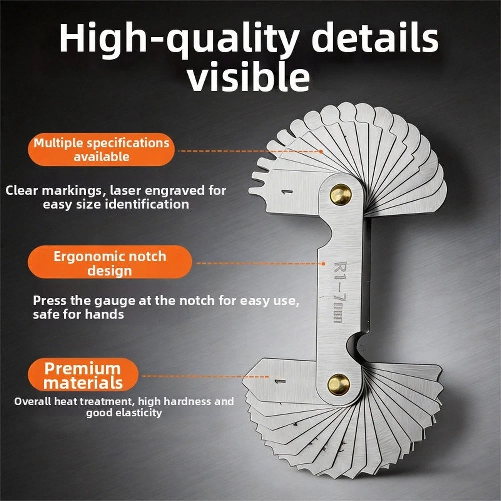 Gap Gauge Set of 2 Brass 75-300mm with Clear Engraved Scale
