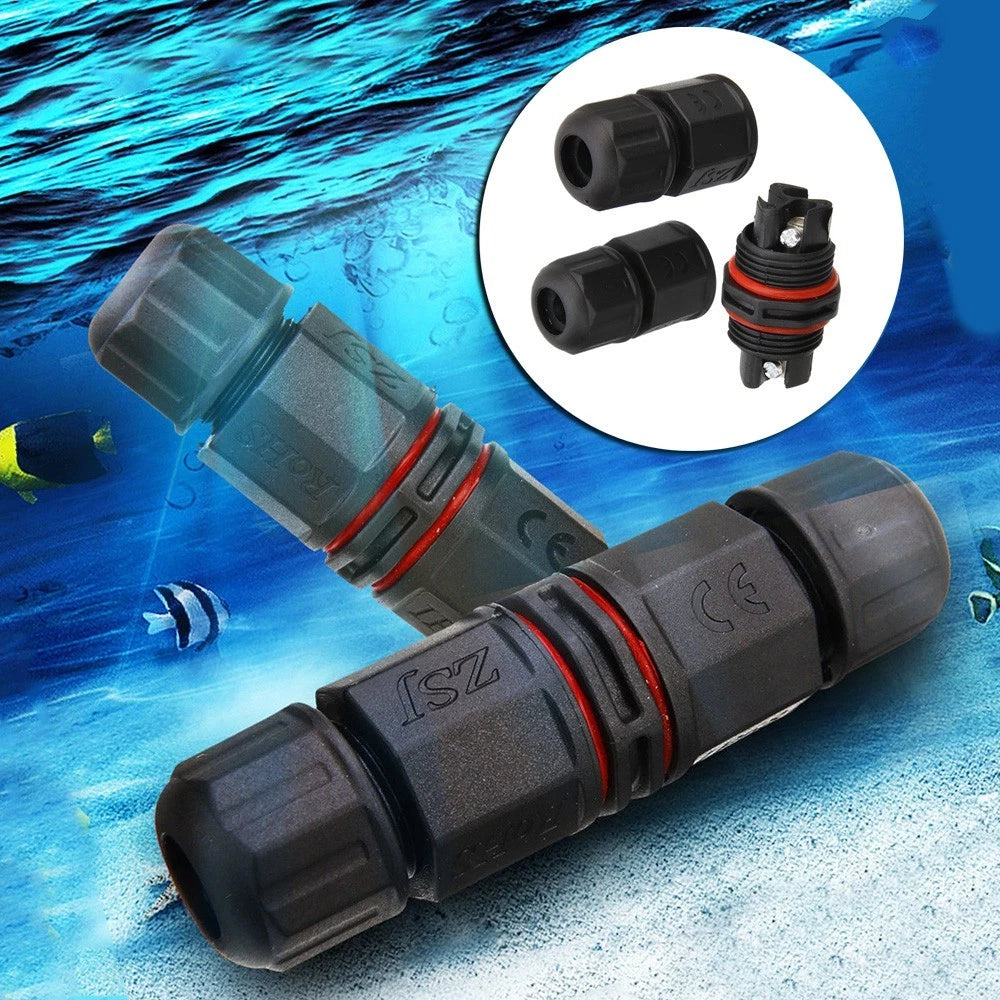 2X IP67 Waterproof 2/3 Pin Gauge Electrical Connector Cable