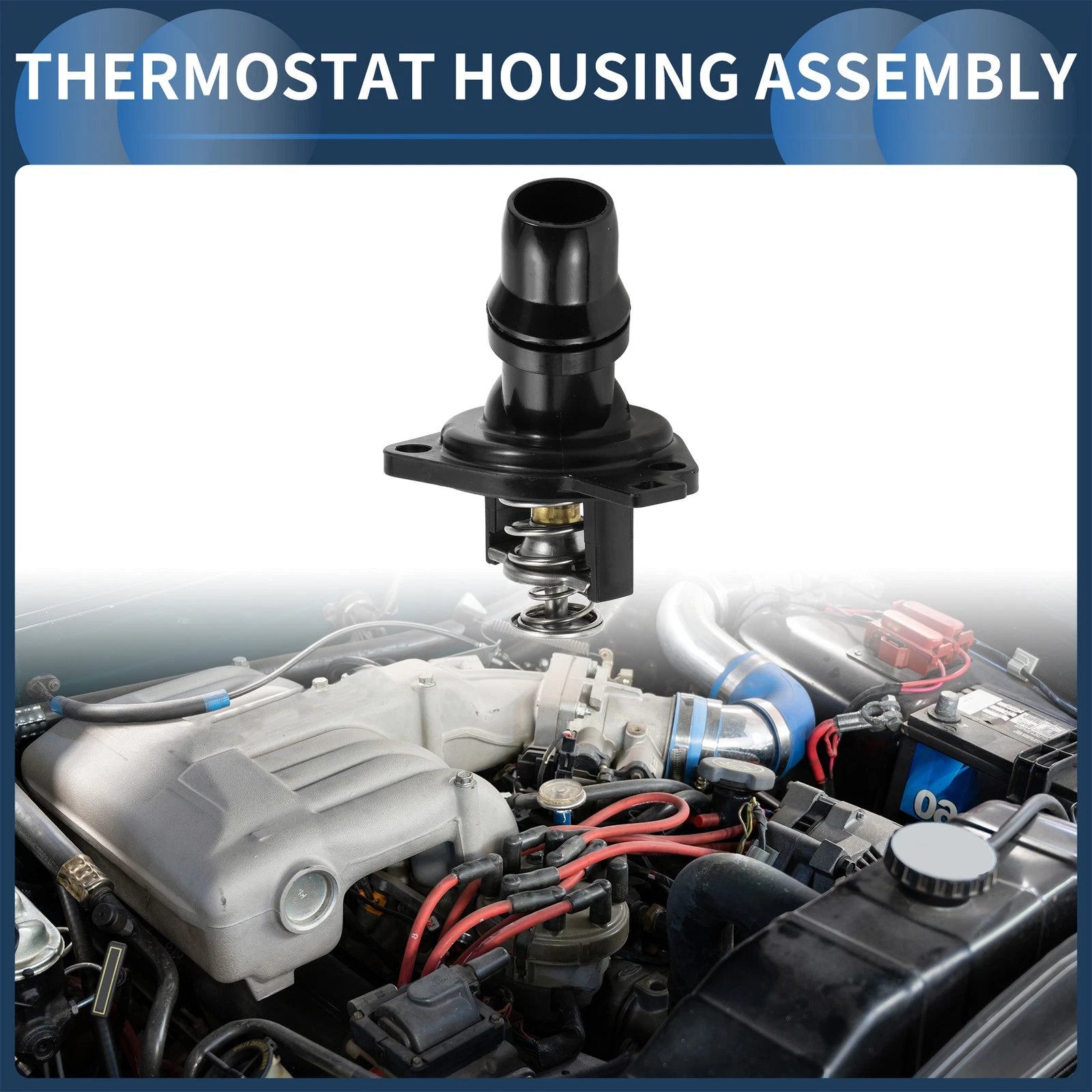 Engine Coolant Thermostat Housing Assembly for Honda Accord (2003–2007) No. 19301RAAA01